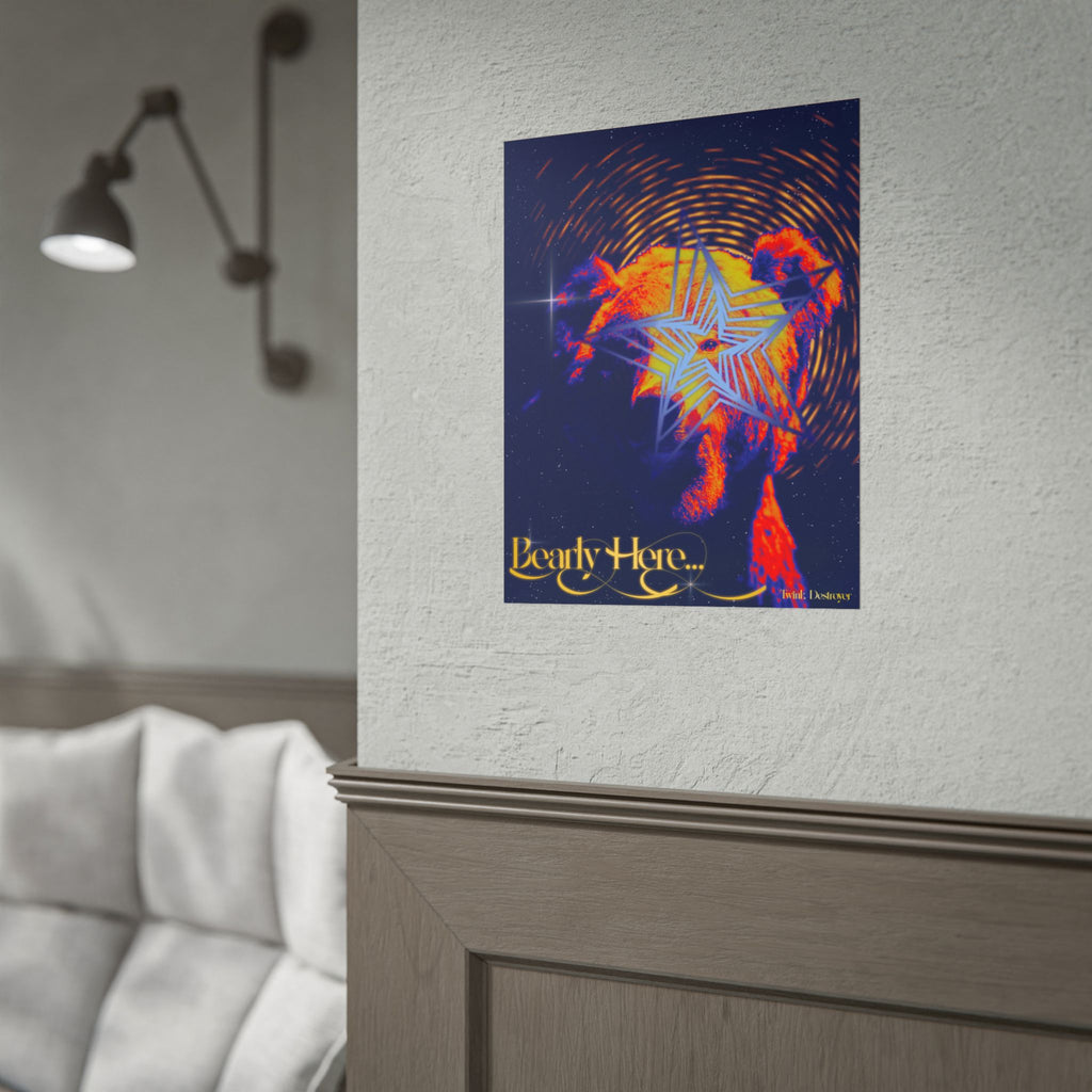 Bearly Here Print
