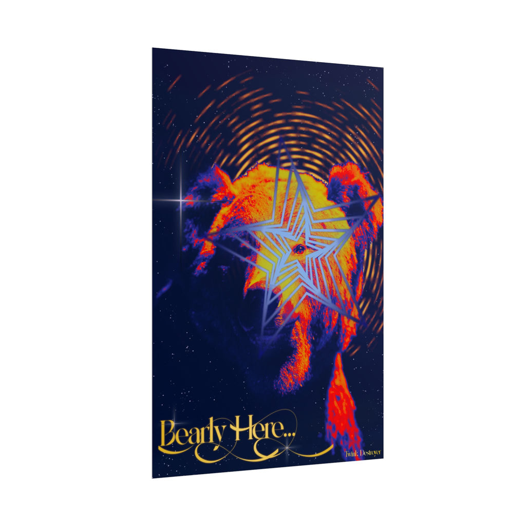 Bearly Here Print