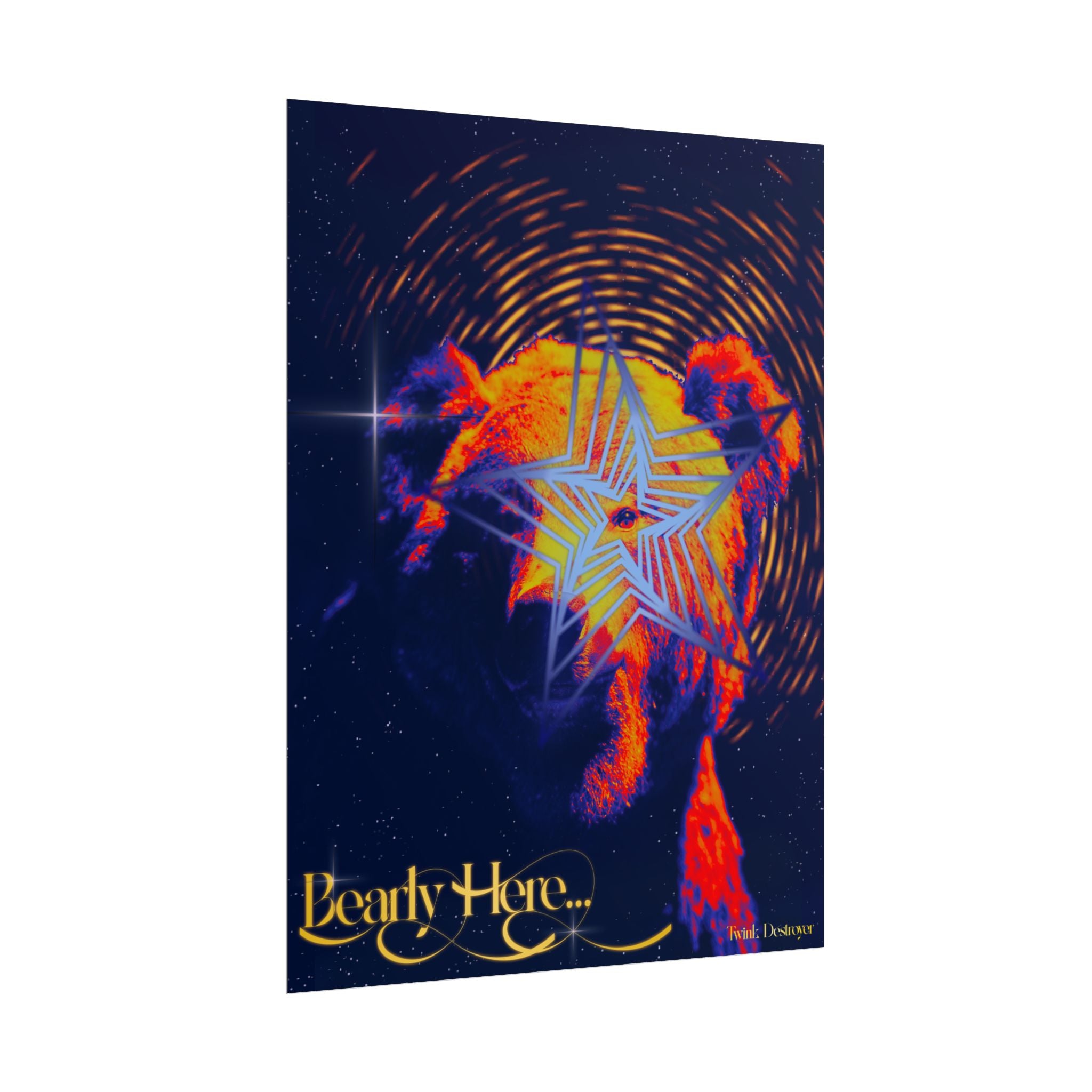 Bearly Here Print